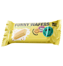 Вафлі з начинкою “SmileyWorld FUNNY WAFERS” з ароматом лимонного чизкейку, 400г