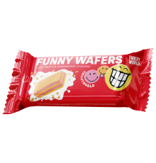 Вафлі з начинкою “SmileyWorld FUNNY WAFERS” з ароматом тутті фрутті та полуниці, 400г